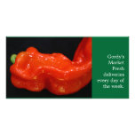 Red Bell Pepper Custom Photo Card