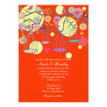 Red Bird Cage Love Birds Wedding Invitation