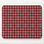 Red, Black & White Card Suits Pattern mousepads