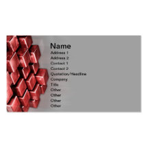 Red Blocks Business Card
