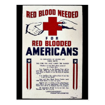 Red Blooded Americans Post Cards