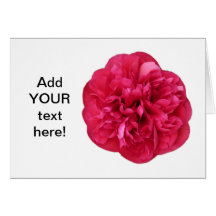 Red Bloom Greeting Cards