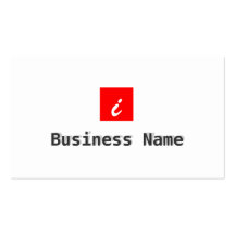 Red Box Swim Instructor Business Card