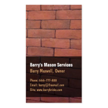 Red Brick Mason Business Cards