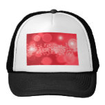 red bubbles trucker hats