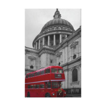 Red Bus Canvas Prints