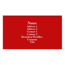Red Business Card Templates