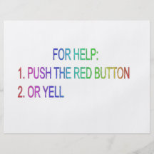 Red button flyer