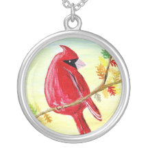 Red Cardinal Necklace