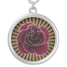 Red carnation Necklace