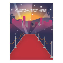 Red Carpet Celebrity Post Cards
