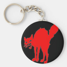 red cat key chain