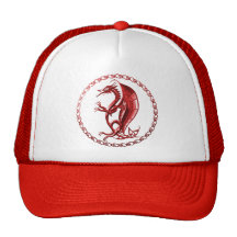 Red Celtic Dragon Hat
