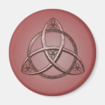 Red Celtic Trinity Knot Refrigerator Magnet