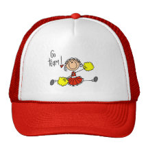 Red Cheerleader T-shirts and Gifts Trucker Hats