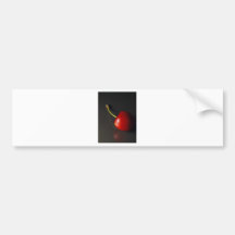 Red Cherry In Dark Bumper Sticker