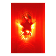 Red Christmas star Photograph
