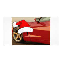 Red Corvette Personalized Photo Card