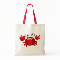Red crab canvas bags