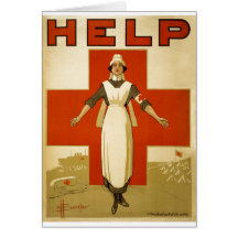 Red Cross Nurse Help Advertisement World War 2 Cards