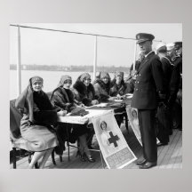 Red Cross Roll Call on Mayflower: 1926 Print