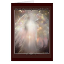 red crystal angel card