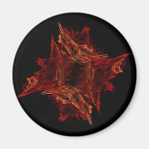 Red Crystals Fridge Magnet