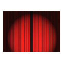 Red Curtain Invite