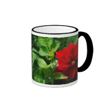 Red Dahlia Coffee Mugs