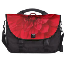 Red Dahlia Laptop Messenger Bag