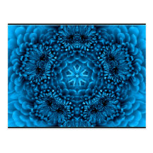 RED DAHLIA POSTCARD