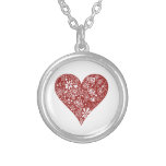 Red Doodle Heart Jewelry