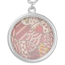 Red Doodle Necklace