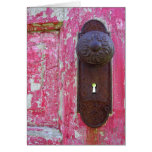 Red Door Keyhole Cards