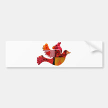 Red Dove Bumper Stickers