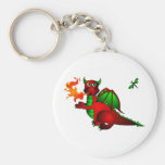 Red Dragon and Dragonfly Key Chains