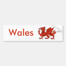 Red Dragon Bumper Stickers