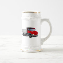 Red Dump Truck Coffee Mug