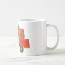 Red Dump Truck Coffee Mugs