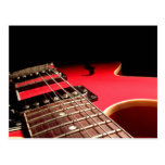 Red Electric Guitar Post Card
