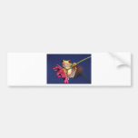 red eyed tree frog bumper sticker
