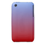Red fading to Blue Colours, simple design. iPhone 3 Covers