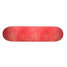 Red Faux Fur Skateboard