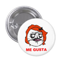 Red Female Me Gusta Comic Rage Face Meme Button
