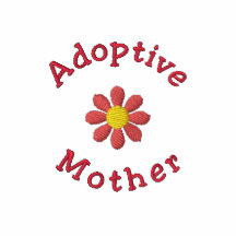 Red Flower Adoptive Mother Embroidered Shirt