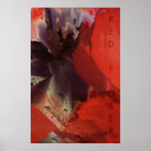 Red Flower Posters