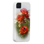 Red Flowers iPhone 4 Cover