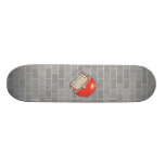 red football helmet custom skate board