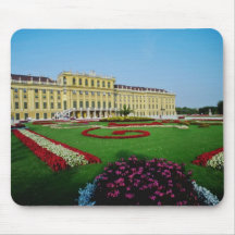 Red Formal gardens at entrance to Schonbrunn Palac Mouse Pads