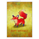 Red Fox Greeting Card(customisable)